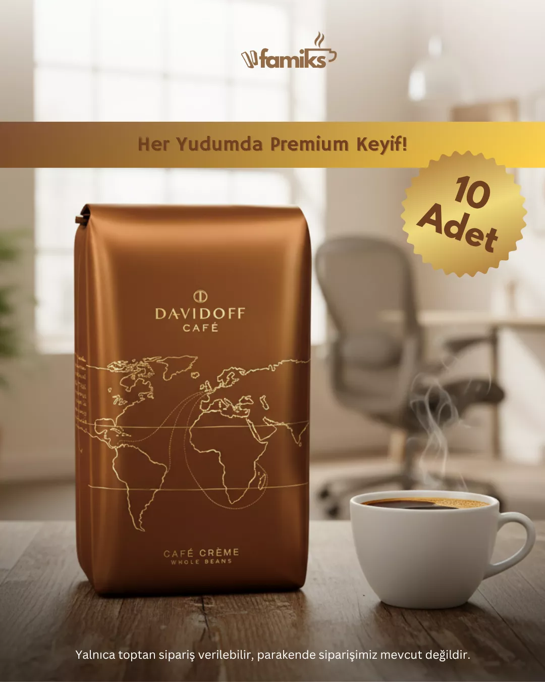 Davidoff Cafe Creme 500 gr x 10 Adet