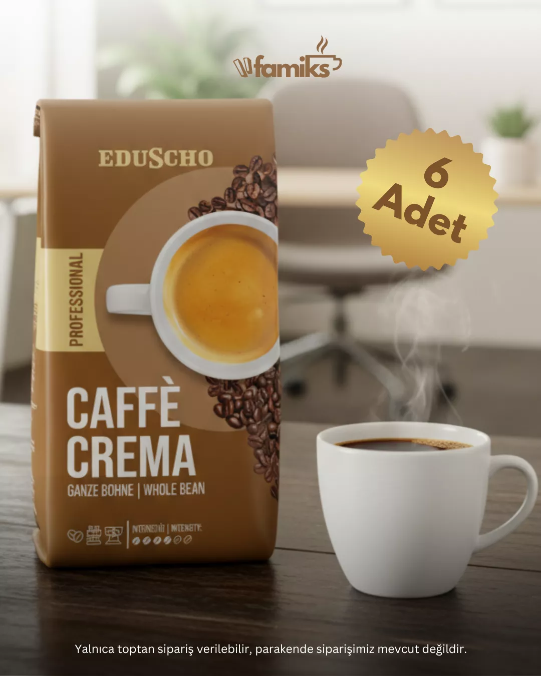 Eduscho Professional Caffe Crema 1 kg x 6 Adet