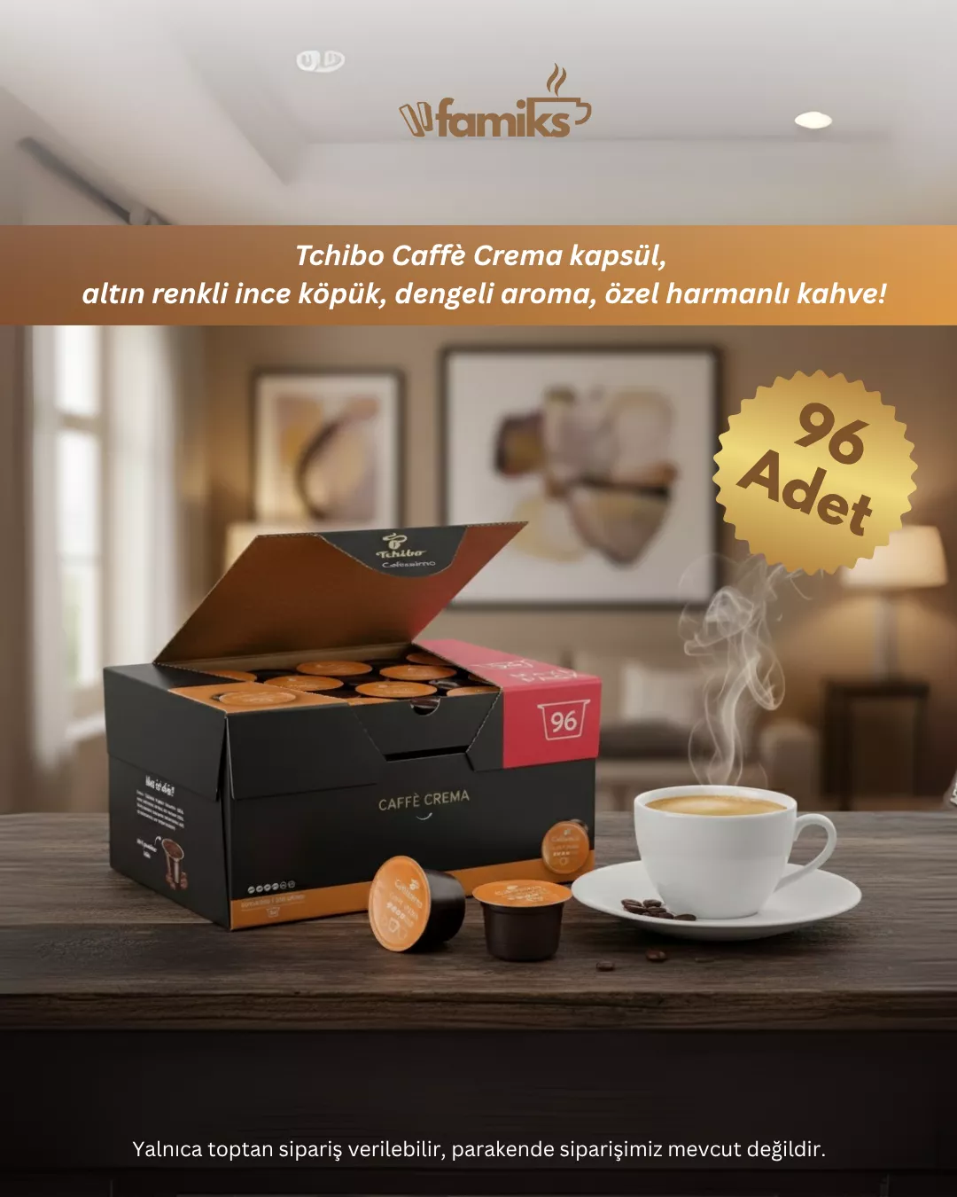 Tchibo Caffè Crema Rich 96 Adet x 4 Paket