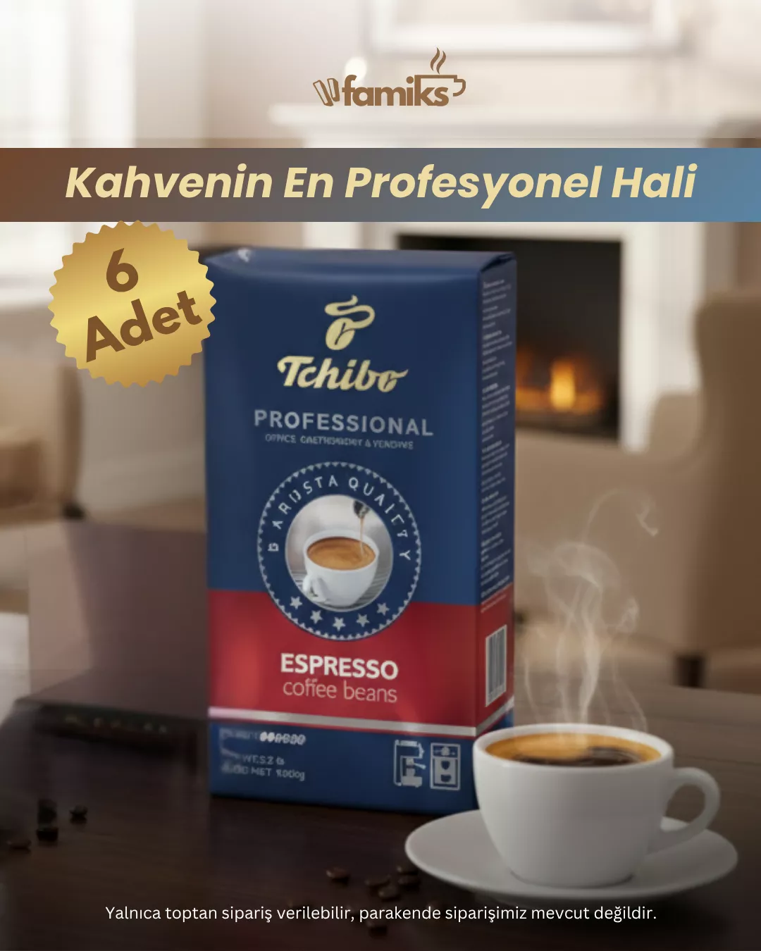 Tchibo Espresso  1 kg x 6 Adet