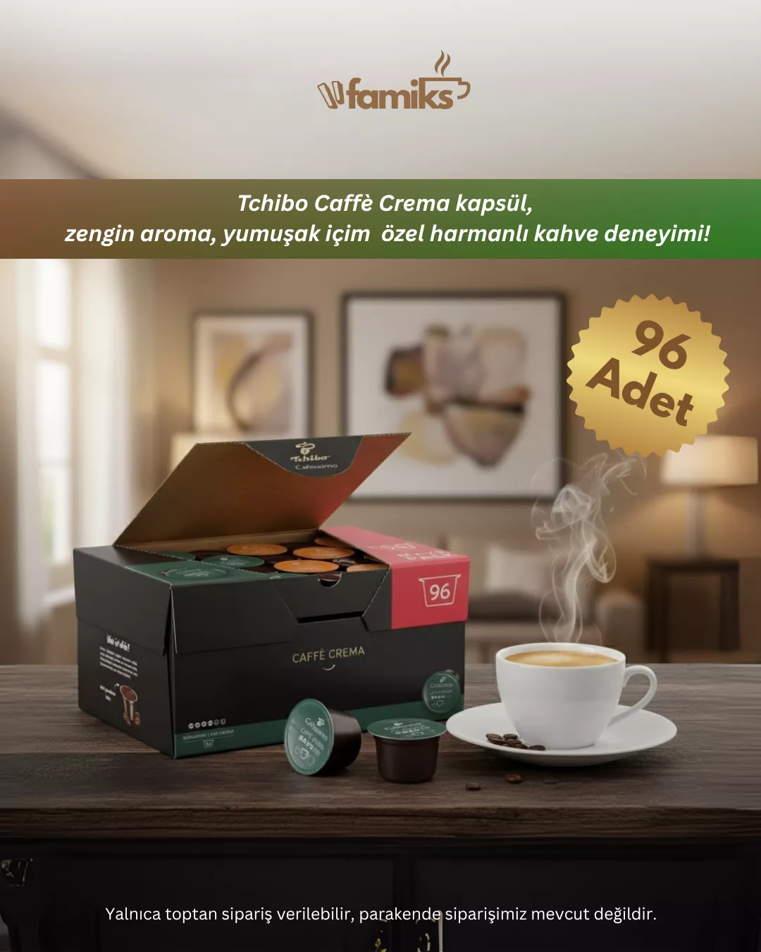 Tchibo Espresso Brasil 96 Adet x 4 Paket